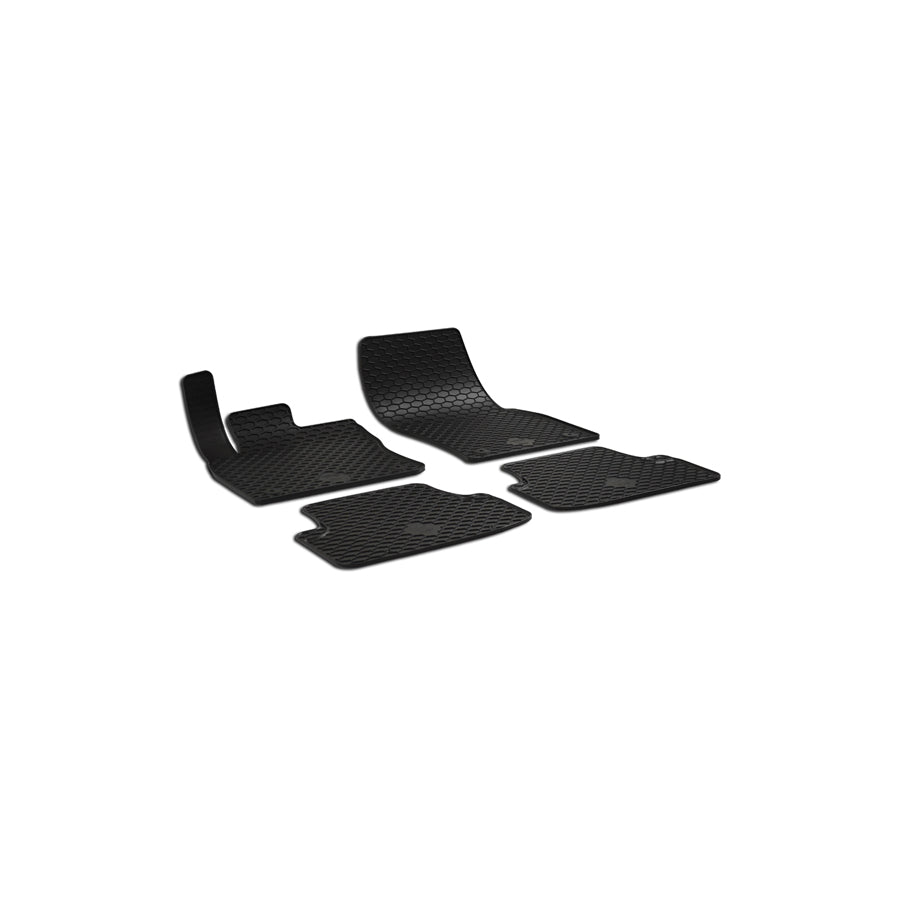 WALSER Tailored 50794 Floor mat set for SEAT Ateca (KH7) Elastomer, Front and Rear, Quantity: 4, Black