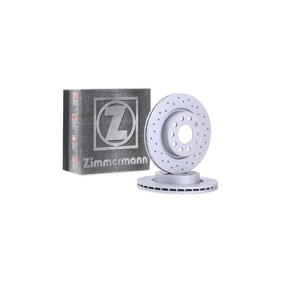 ZIMmERMANN SPORT COAT Z 600 3233 52 Brake Disc Internally Vented Perforated Coated High carbon