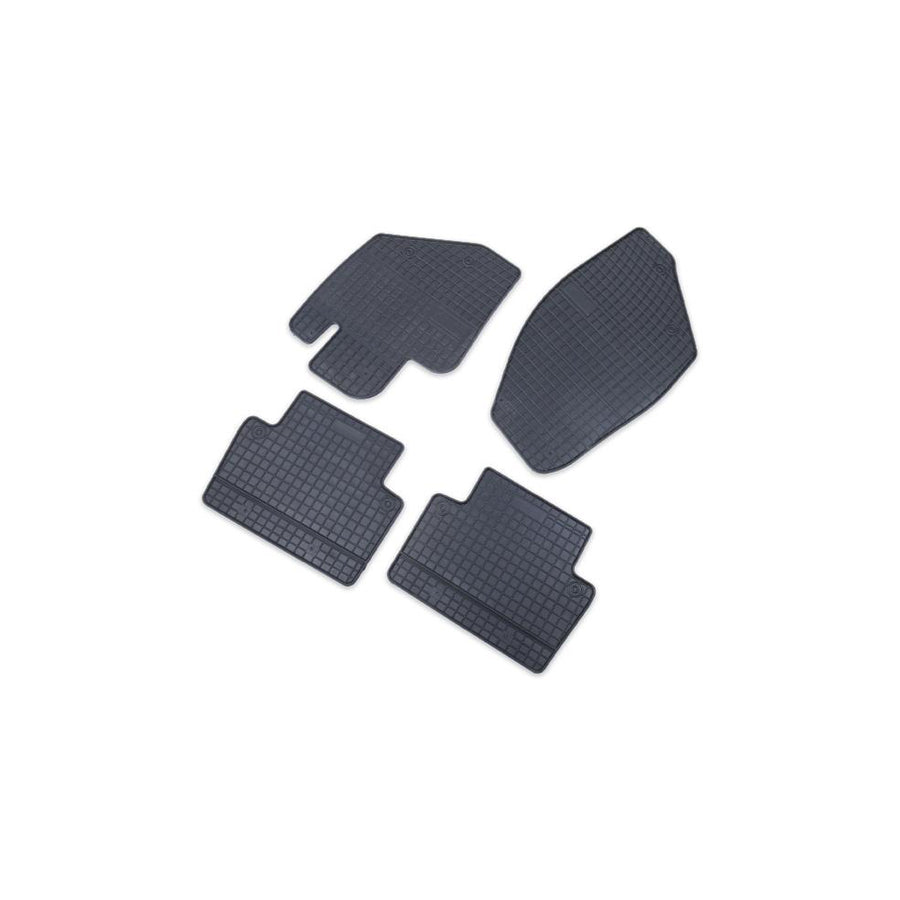 FROGUM Tailored 0943 Floor mat set Elastomer, Front and Rear, Quantity: 4, Black, (LHD)
