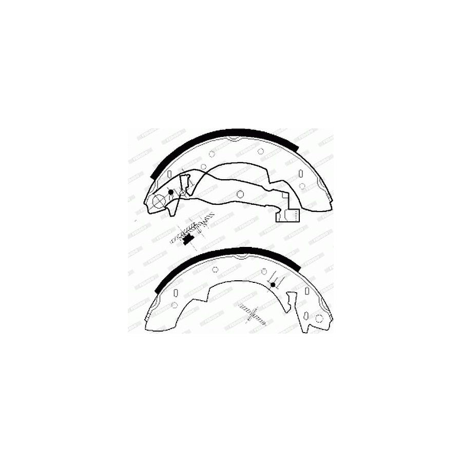 FERODO PREMIER FSB76R Brake Shoe Set