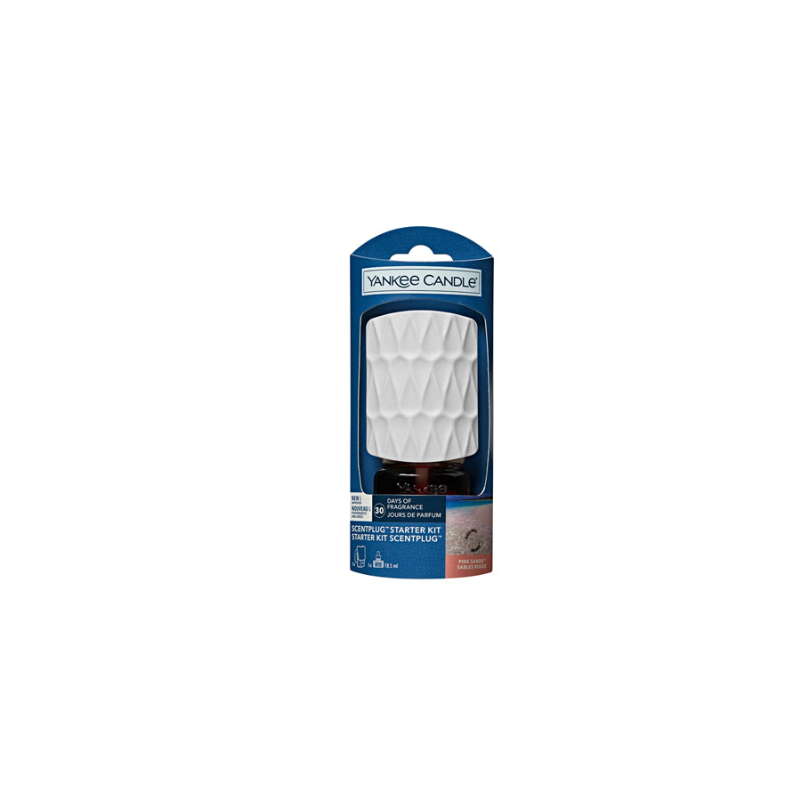 Yankee Candle Car Air Freshener - Pink Sands Refill + 1 x Organic Base Unit