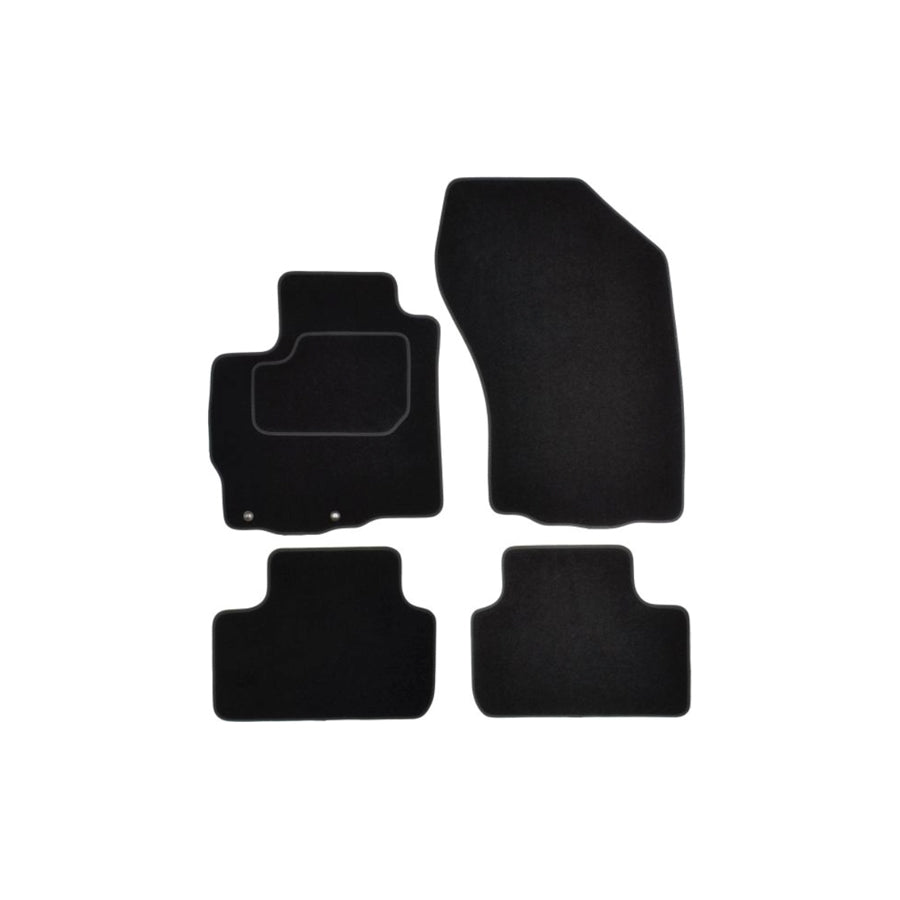 MAMMOOTH A041 CIT140 PRM 01 Floor mat set for CITRO??? C4 Aircross Textile, Front and Rear, Quantity: 4, Black