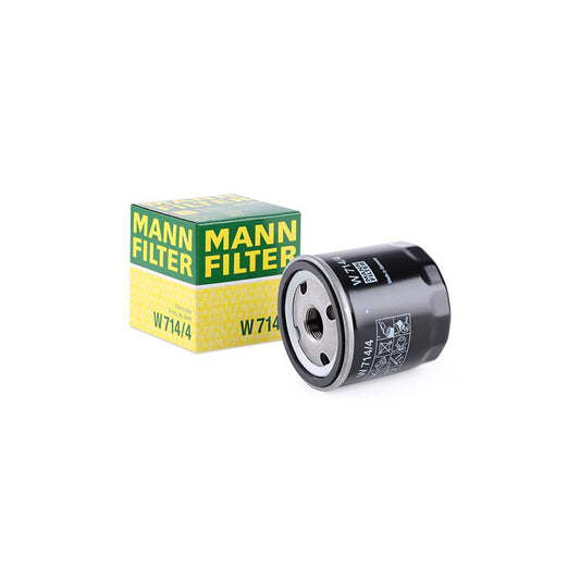 MANN-FILTER W 714/4 Oil Filter Spin-on Filter, with one anti-return valve
