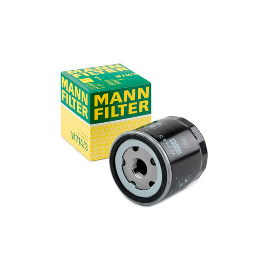 MANN-FILTER W 714/3 Oil Filter Spin-on Filter, with one anti-return valve
