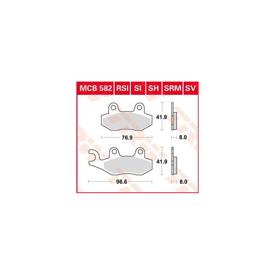 TRW Sinter Maxi Scooter Mcb582Srm Brake Pad Set
