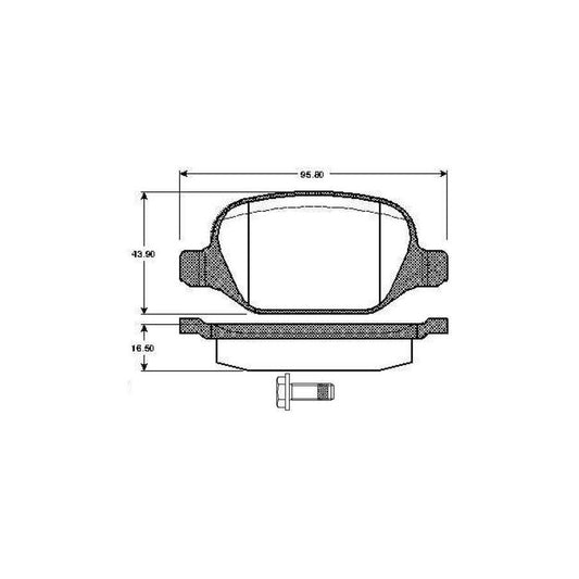 Bosch 0986Tb2797 Brake Pad Set Excl Wear Warning Contact With Bolts With Accessories