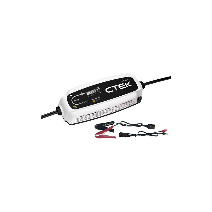 CTEK CT5, TIME TO GO 40-161 Battery Charger portable, trickle charger, 5A, 12V, 20-160Ah