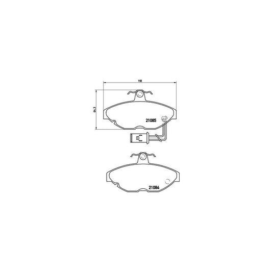 Brembo P 52 011 Brake Pad Set With Brake Caliper Screws