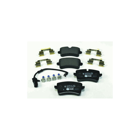 Hella 8DB 355 016 001 Brake Pad Set Incl Wear Warning Contact With Accessories