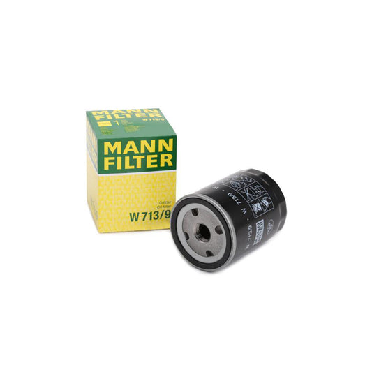 MANN-FILTER W 713/9 Oil Filter Spin-on Filter, with two anti-return valves