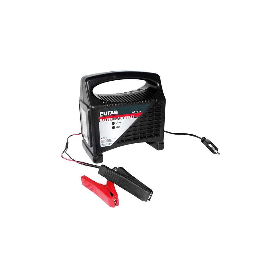 EUFAB 16542 Battery Charger portable, 6?A, 3,5A, 12V