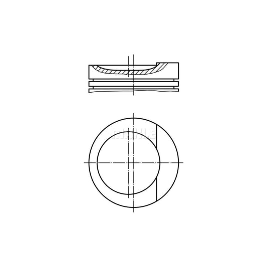 MAHLE ORIGINAL 034 89 01 Piston 82,76 mm, without cooling duct