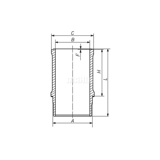 MAHLE ORIGINAL 039 WN 24 00 Cylinder Sleeve 83,0mm