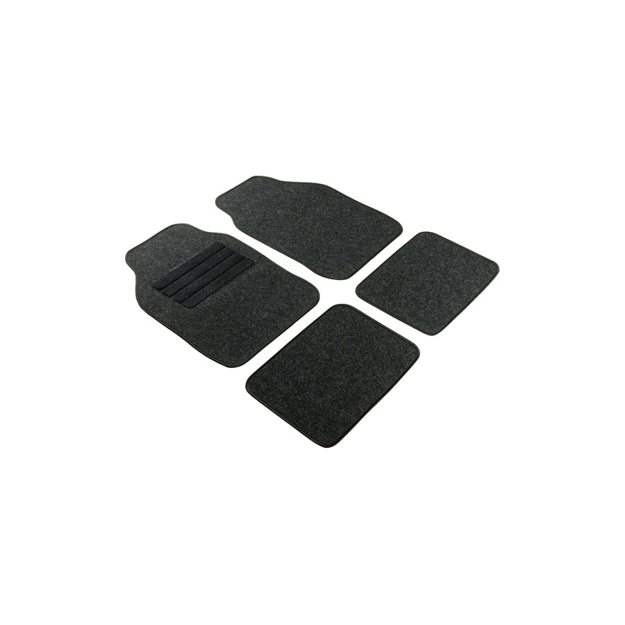 WALSER Regio 29056 Floor mat set Textile, Front and Rear, Quantity: 4, Anthracite