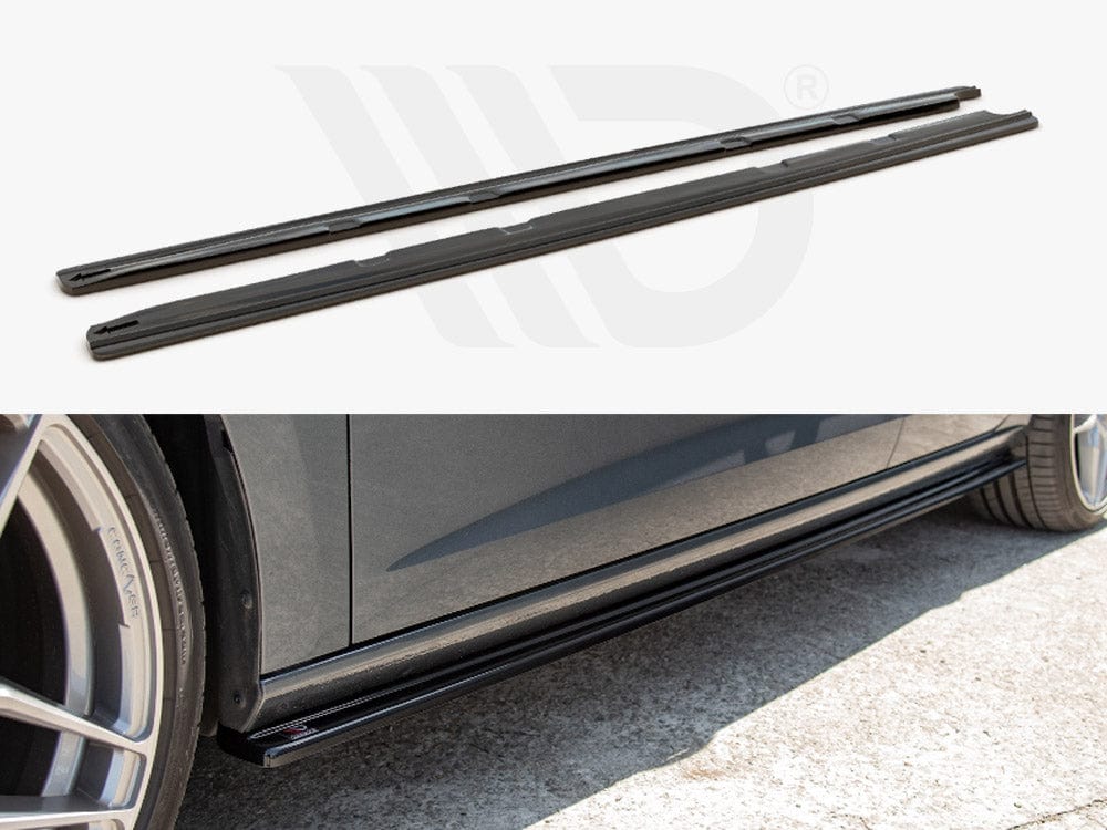 Maxton Design SE-LE-3F-CU-SD1T Side Skirts Diffusers V.1 Seat Leon MK3 Cupra / Fr Facelift | Duco Car Parts UK Car Parts