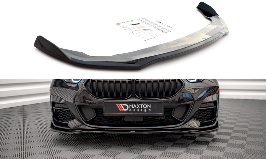 Maxton Design BM-2-44-MPACK-FD3T Front Splitter V.3 BMW Series 2 Gran Coupe M-Pack / M235i F44 | Duco Car Parts UK Car Parts