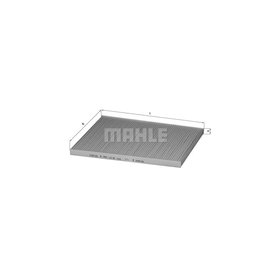 MAHLE ORIGINAL LA 36 Pollen filter Particulate Filter
