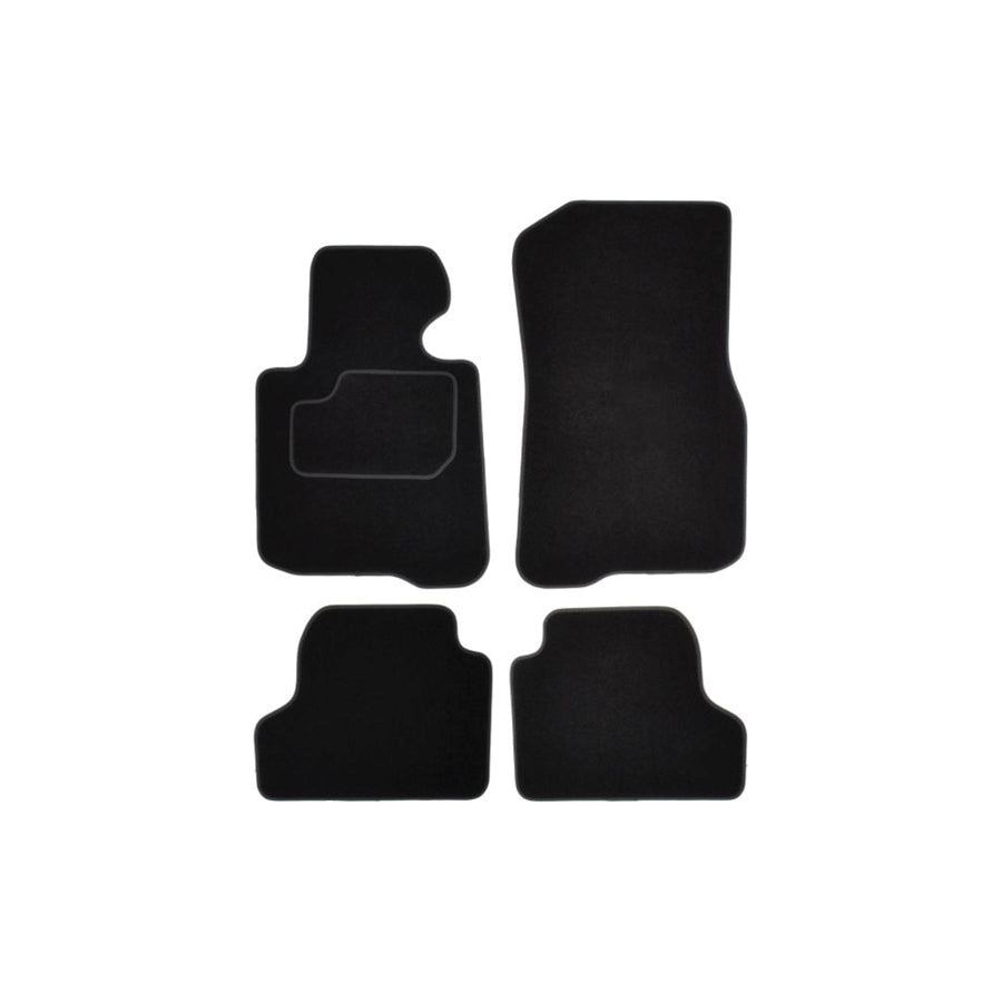 MAMMOOTH A041 BM132 PRM 01 Floor mat set for BMW 4 Coupe (F32, F82) Textile, Front and Rear, Quantity: 4, Black