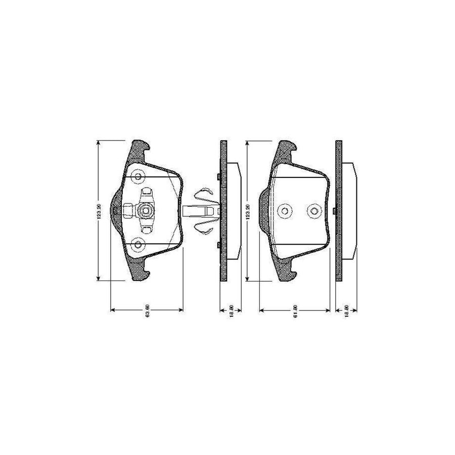 Bosch 0986Tb2863 Brake Pad Set For Volvo Xc90 I C 275 Excl Wear Warning Contact With Accessories