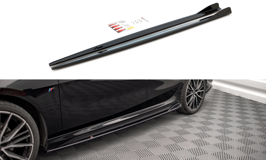 Maxton Design BM-2-44-MPACK-SD2T Side Skirts Diffusers V.2 BMW Series 2 Gran Coupe M-Pack / M235i F44 | Duco Car Parts UK Car Parts