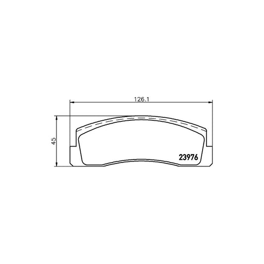 Hella 8DB 355 011 461 Brake Pad Set For Chevrolet Niva I Not Prepared For Wear Indicator