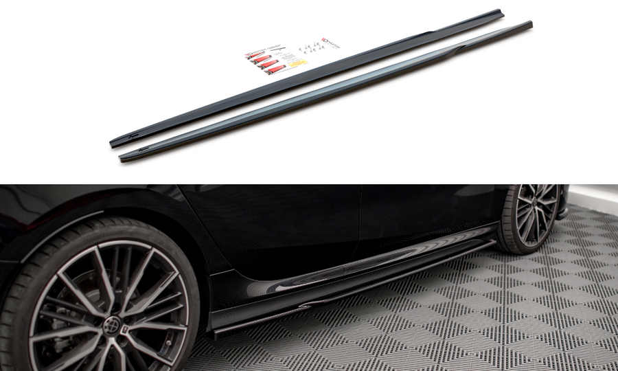Maxton Design BM-2-44-MPACK-SD1T Side Skirts Diffusers V.1 BMW Series 2 Gran Coupe M-Pack / M235i F44 | Duco Car Parts UK Car Parts