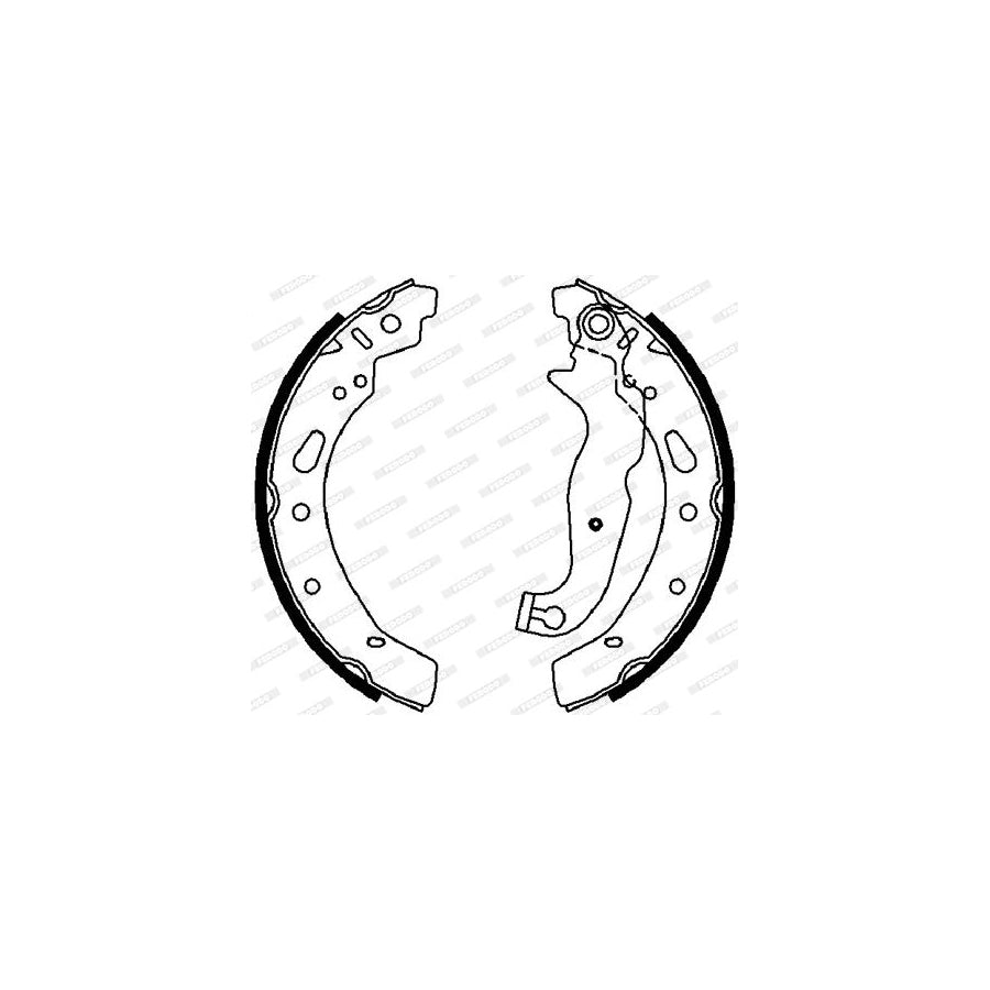FERODO PREMIER FSB4018 Brake Shoe Set for MAZDA 2