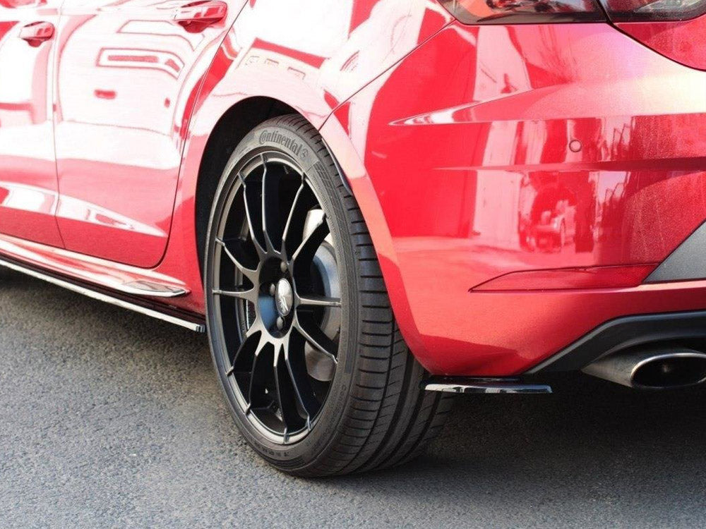 Maxton Design SE-LE-3F-CU-RSD2T Rear Side Splitters V.2 Seat Leon MK 3.5 Cupra Fits | Duco Car Parts UK Car Parts