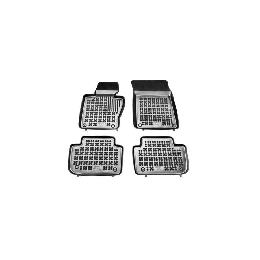 REZAW PLAST Tailored 200708 Floor mat set for BMW X3 (E83) Elastomer, Front and Rear, Quantity: 4, Black