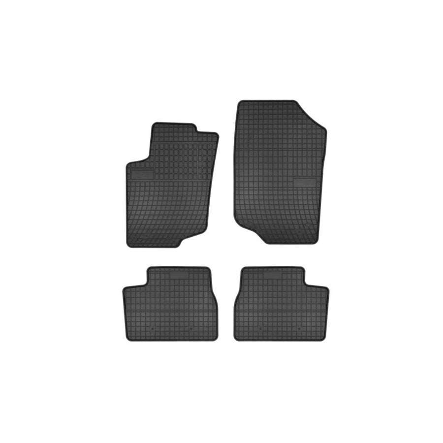 FROGUM Tailored 0631 Floor mat set for PEUGEOT 207 Hatchback Elastomer, Front and Rear, Quantity: 4, Black, (LHD)
