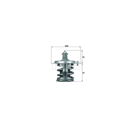 MAHLE ORIGINAL TI 134 88 Engine thermostat Opening Temperature: 88,0°C, without gasket / seal