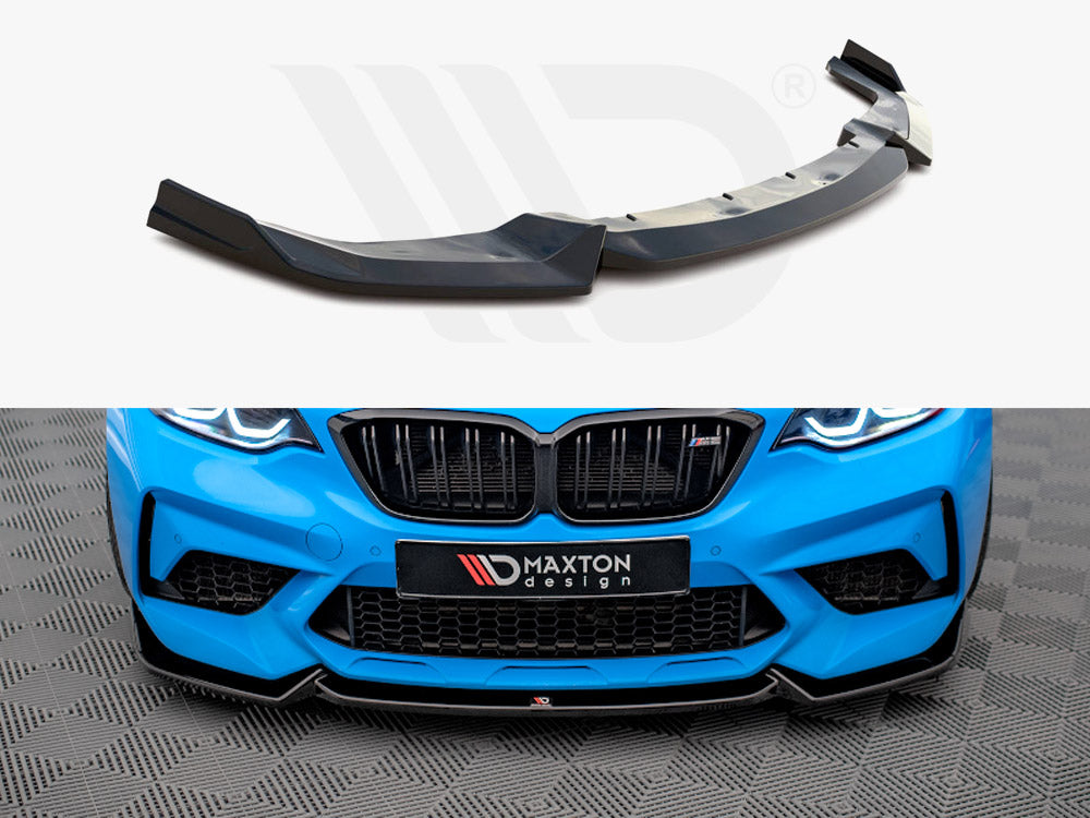 Maxton Design BM-2-87-M-COMP-FD2T Front Splitter V.2 BMW M2 Competition F87 (2018-2020) | Duco Car Parts UK Car Parts