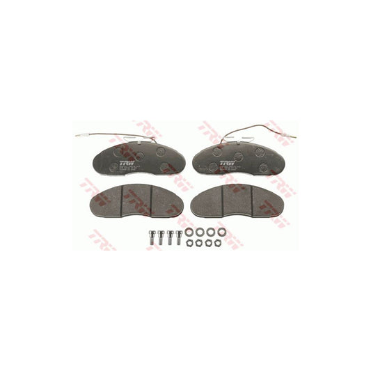 TRW Cotec Gdb1077 Brake Pad Set Incl Wear Warning Contact With Brake Caliper Screws With Accessories