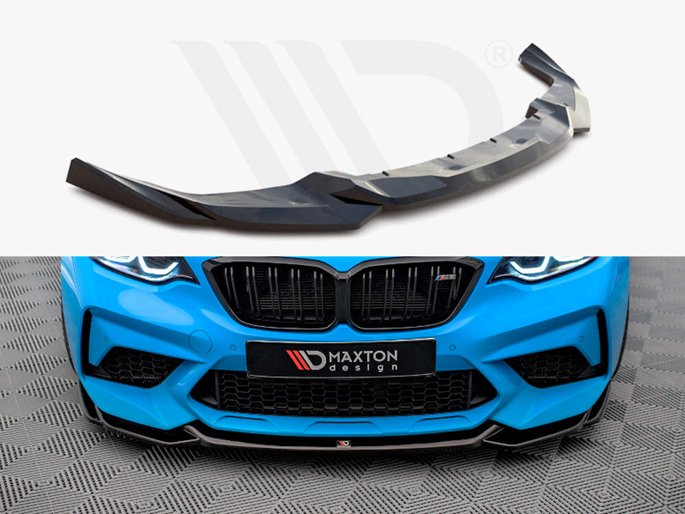 Maxton Design BM-2-87-M-COMP-FD1T Front Splitter V.1 BMW M2 Competition F87 (2018-2020) | Duco Car Parts UK Car Parts