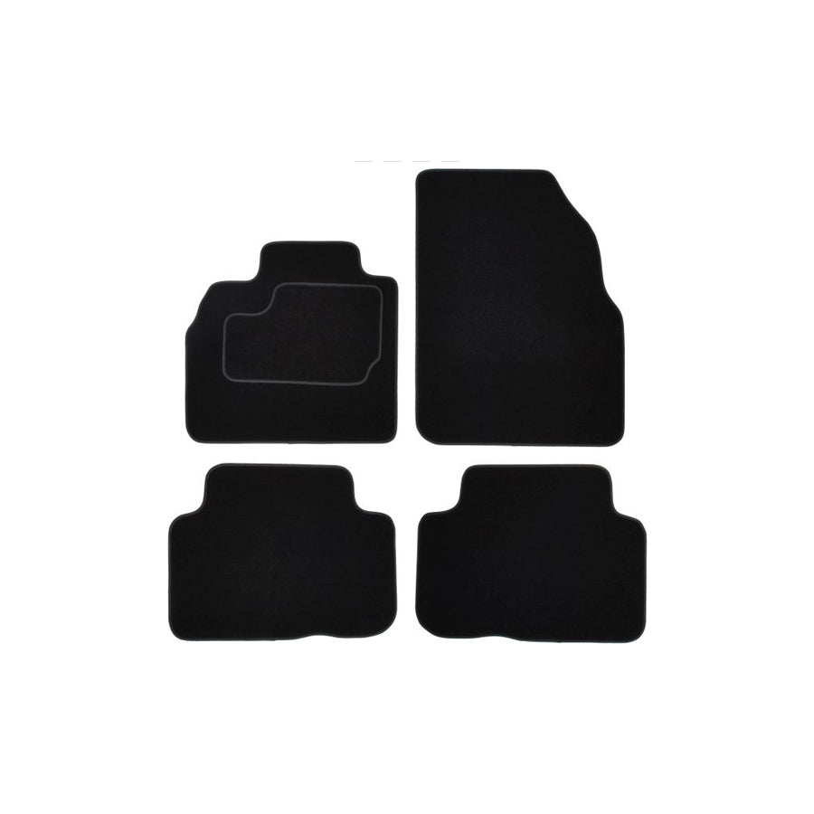 MAMMOOTH A041 RNT405 PRM 01 Floor mat set for RENAULT Grand Sc???nic II (JM) Textile, Front and Rear, Quantity: 4, Black