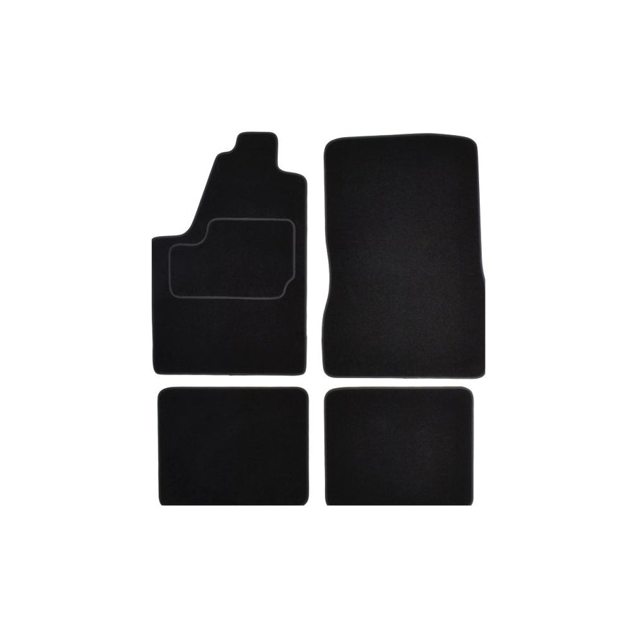 MAMMOOTH A041 CIT20 PRM 01 Floor mat set for CITRO??? Berlingo / Berlingo First I (MF, GJK, GFK) Textile, Front and Rear, Quantity: 4, Black