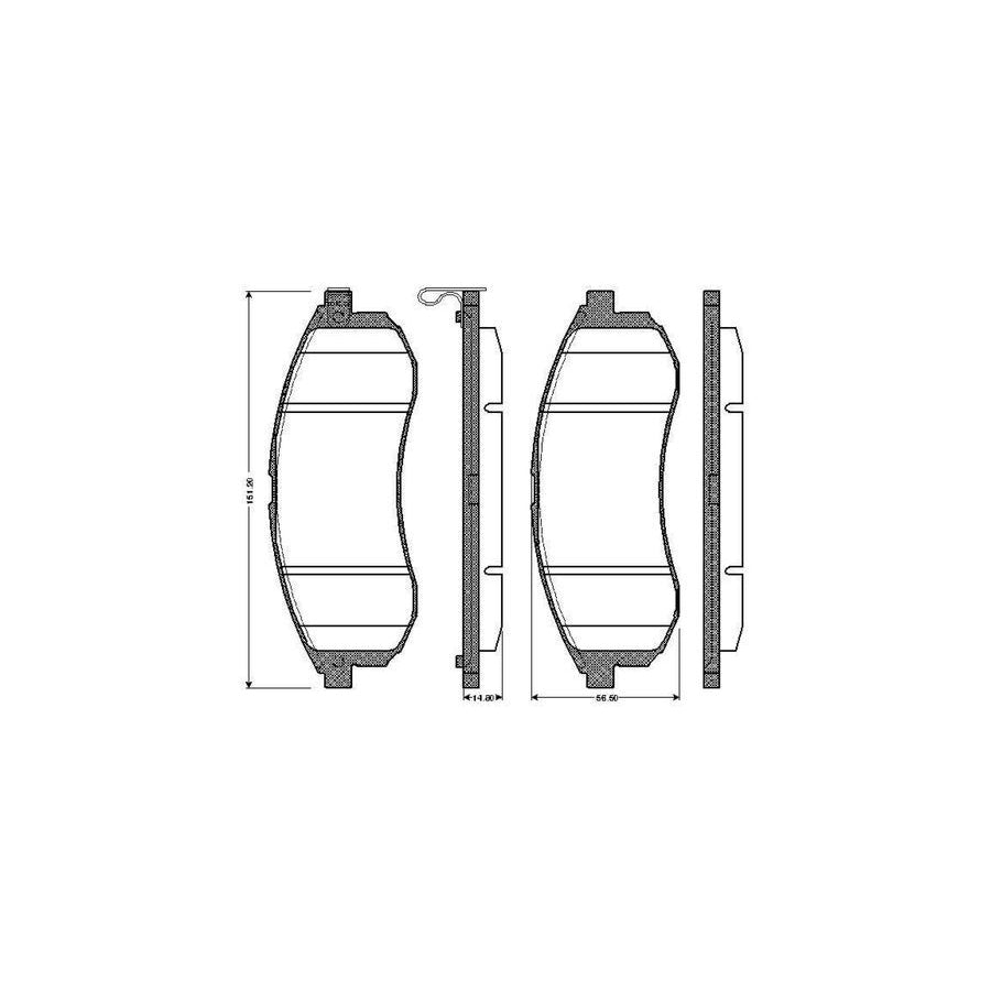 Bosch 0986Tb2888 Brake Pad Set Excl Wear Warning Contact With Accessories