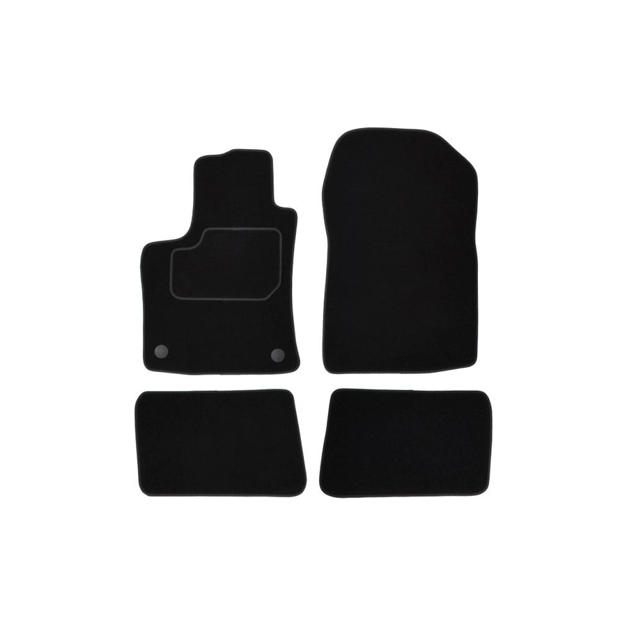 MAMMOOTH A041 RNT500 PRM 01 Floor mat set for RENAULT Twingo II Hatchback Textile, Front and Rear, Quantity: 4, Black