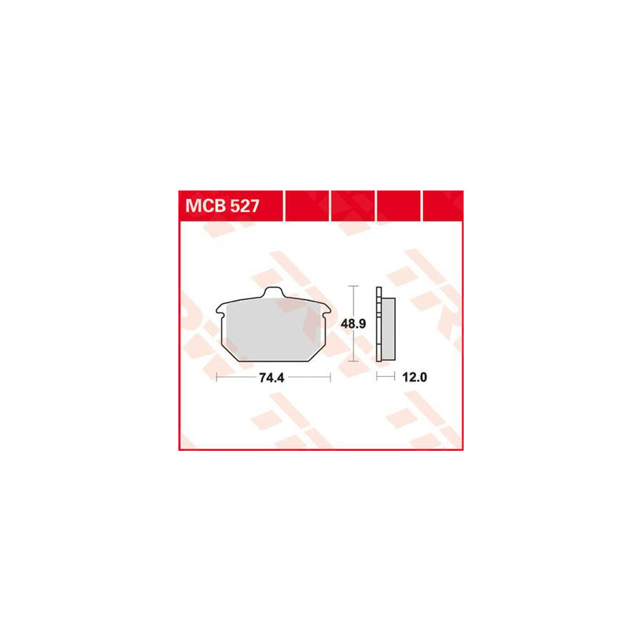 TRW Organic Allround Mcb527 Brake Pad Set