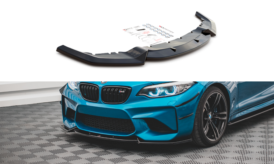 Maxton Design BM-2-87-M-FD2T Front Splitter V.2 BMW M2 F87 | Duco Car Parts UK Car Parts