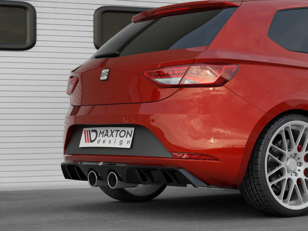 Maxton Design SE-LE-3F-CU-RS2T Rear Valance V.2 Seat Leon MK3 Cupra Facelift (2017-) | Duco Car Parts UK Car Parts