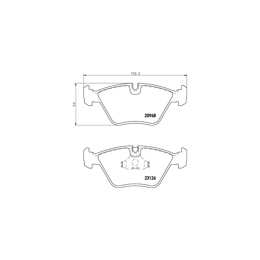 Hella 8DB 355 008 971 Brake Pad Set Prepared For Wear Indicator