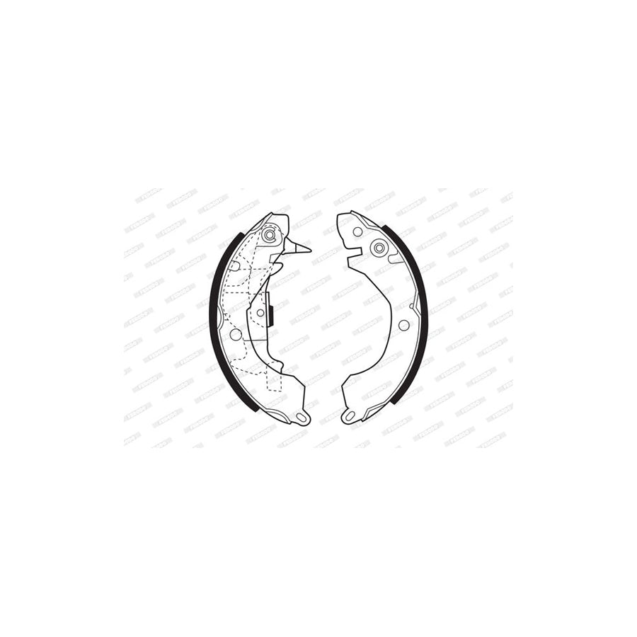 FERODO PREMIER FSB246 Brake Shoe Set with accessories