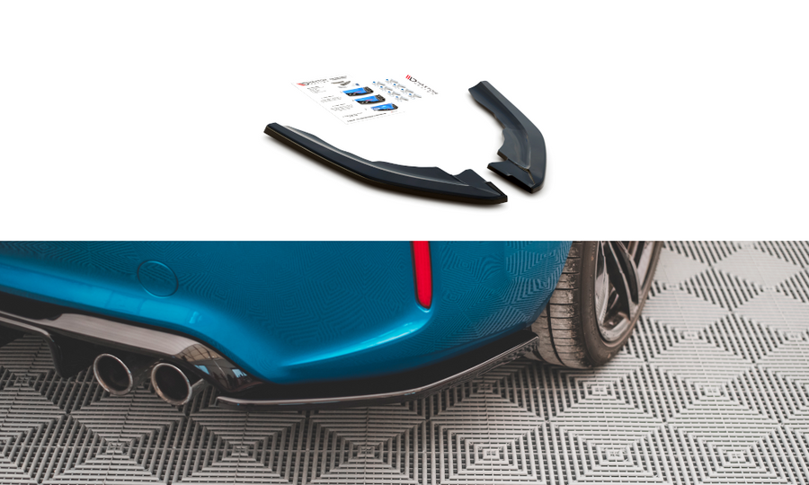 Maxton Design BM-2-87-M-RSD3T Rear Side Splitters V.3 BMW M2 F87 | Duco Car Parts UK Car Parts