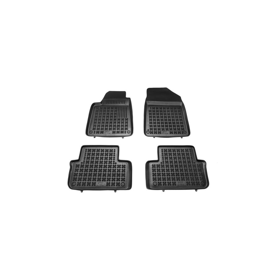 REZAW PLAST Tailored 201301 Floor mat set for PEUGEOT 407 Elastomer, Front and Rear, Quantity: 4, Black
