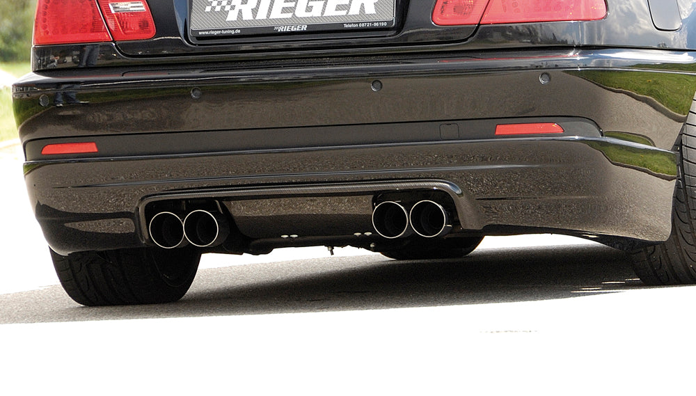 Rieger 00050123 BMW 3 Series E46 Rear Diffuser
