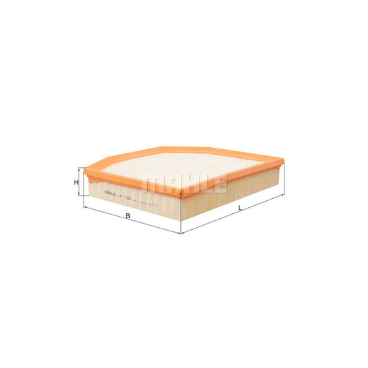 MAHLE ORIGINAL LX 1250 Air Filter Filter Insert