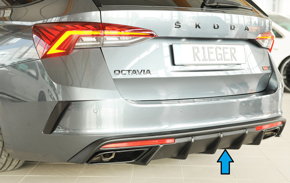 Rieger 00079037 Skoda NX Octavia RS Rear Diffuser