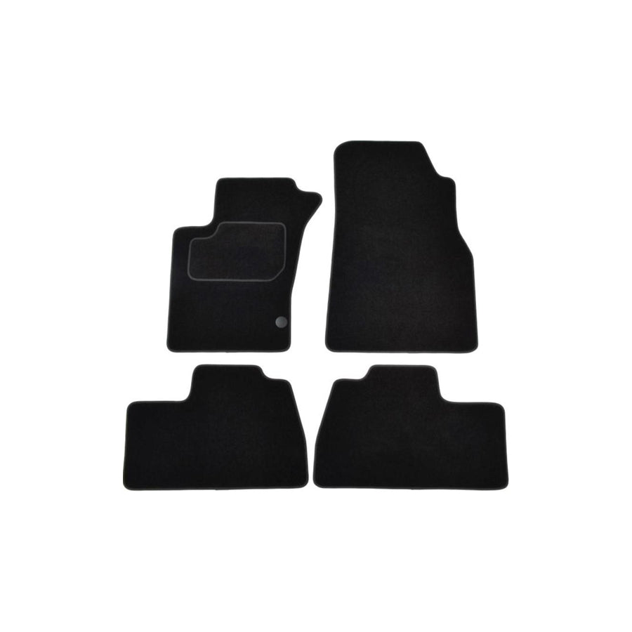 MAMMOOTH A041 MER220 PRM 01 Floor mat set suitable for MERCEDES-BENZ ML-Class (W163) Textile, Front and Rear, Quantity: 4, Black