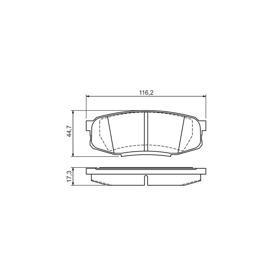Bosch 0986494380 Brake Pad Set With Anti Squeak Plate With Mounting Manual BP1288
